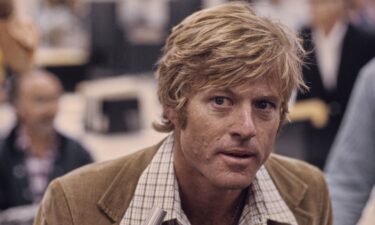 Actor Robert Redford is seen in a recreation of The Washington Post's offices in 1976 in a publicity photo for "All the President's Men." Redford  died September 16
