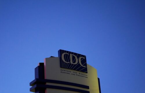 A sign marks the entrance to the US Centers for Disease Control and Prevention headquarters in Atlanta
