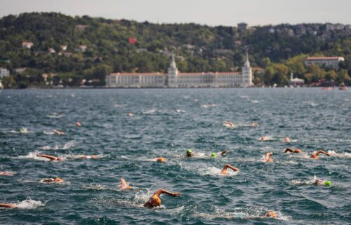 Stephanie Halasz is pictured for the race.