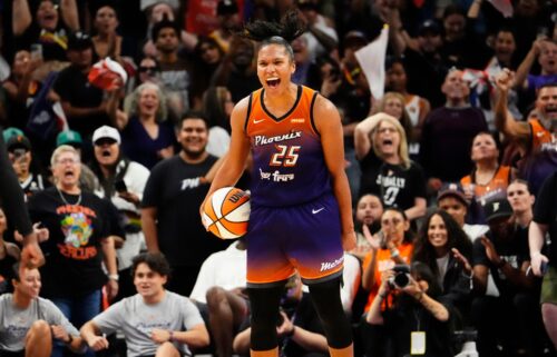 Alyssa Thomas secured the Phoenix Mercury's 79-73 victory over the New York Liberty.