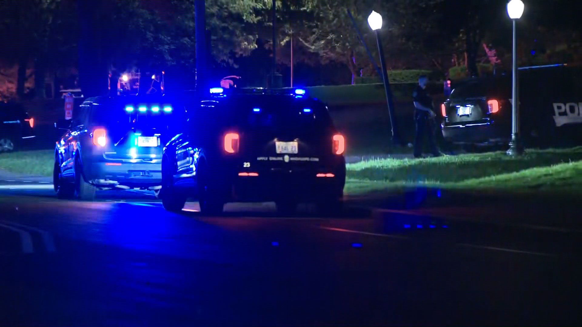 Police at the scene of a shooting at Sky Meadow Country Club in Nashua