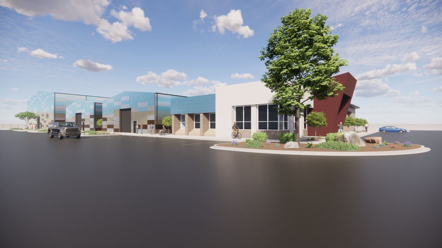 Rendering of the planned $15 million soundstage complex