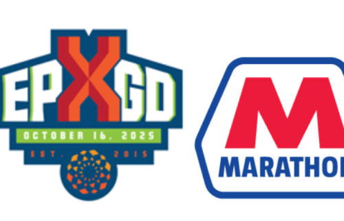 The logos of 2025 El Paso Giving Day and Marathon Petroleum