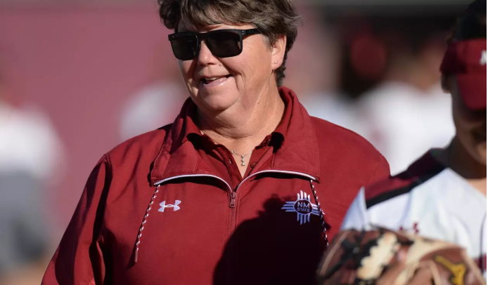 NMSU SOFTBALL COACH OUT