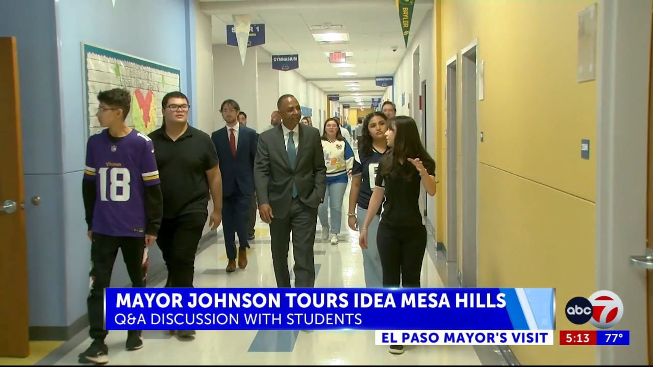 Mayor Renard Johnson tours IDEA Mesa Hills