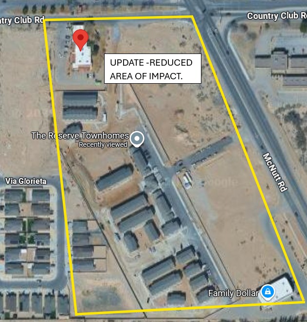 UPDATED AREA OF IMPACT