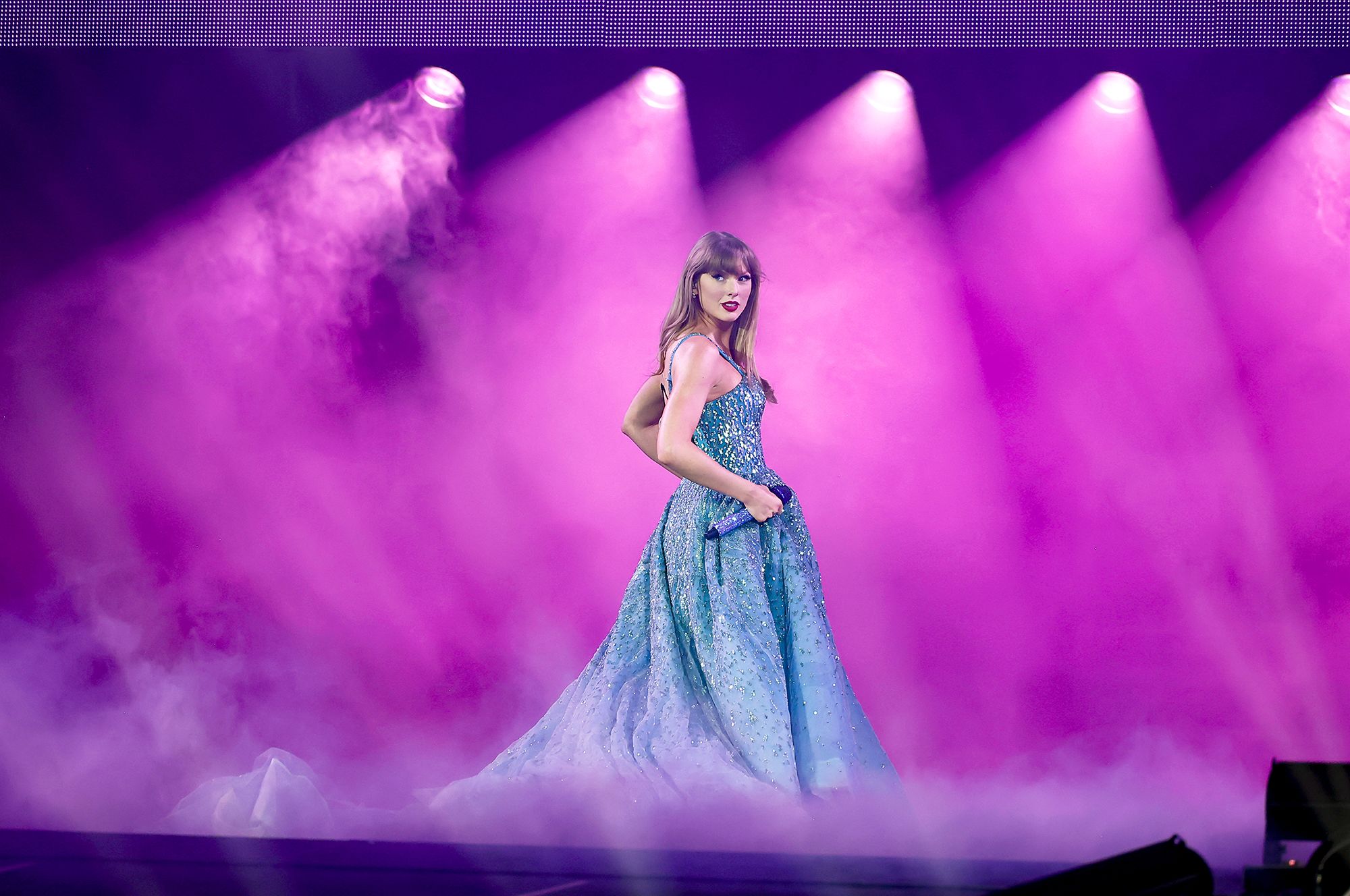 <i>Lisa Maree Williams/Getty Images via CNN Newsource</i><br/>Taylor Swift fans