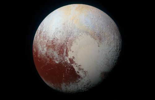 Pluto as seen by NASA's New Horizons spacecraft