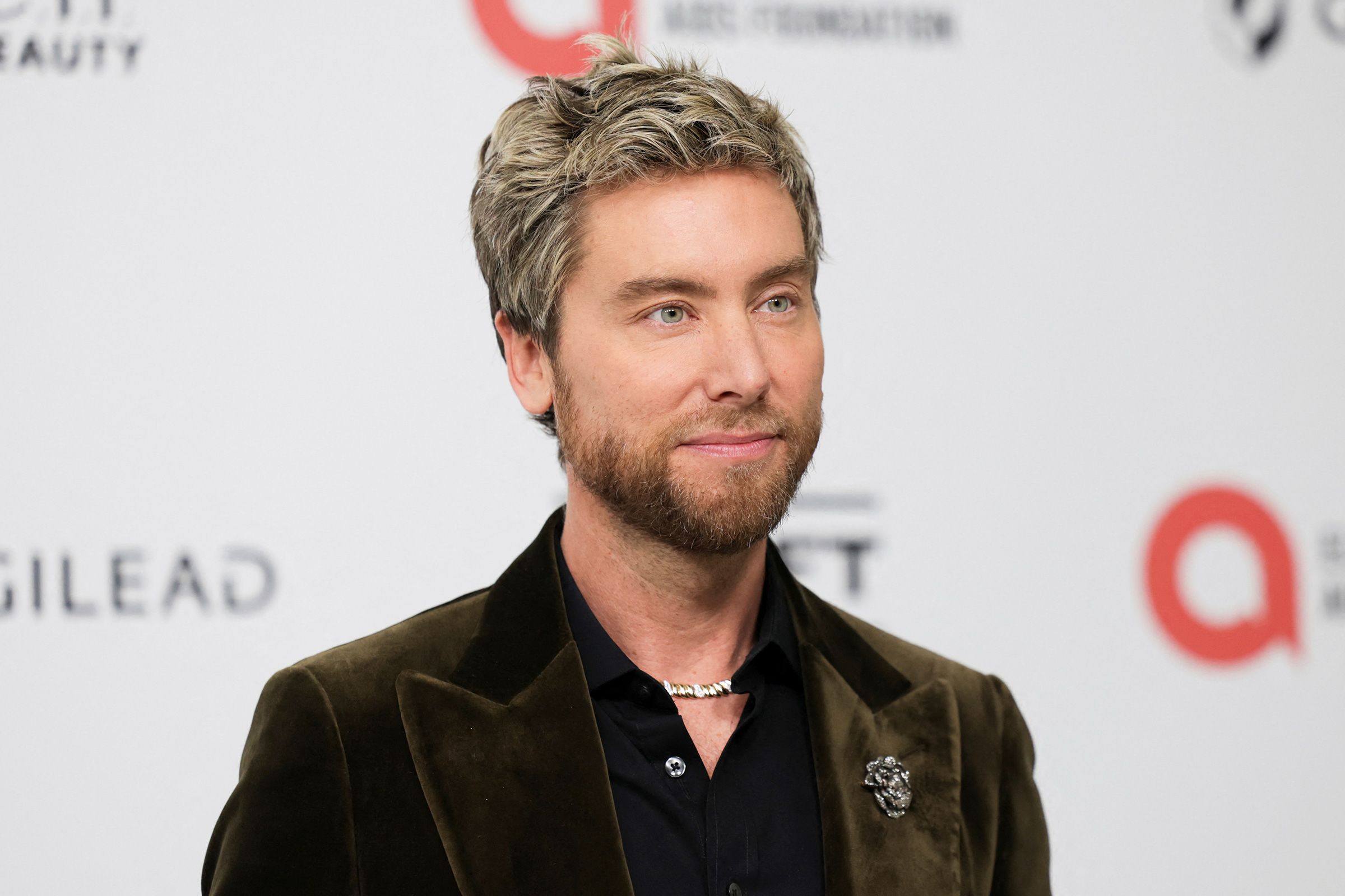 <i>Jeenah Moon/Reuters via CNN Newsource</i><br/>Lance Bass attends the Elton John AIDS Foundation Academy Awards Viewing Party in West Hollywood