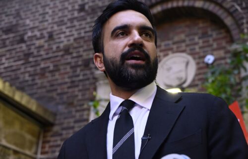 New York mayoral candidate Zohran Mamdani speaks at a press conference in the Bronx on October 1.