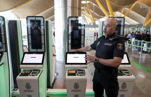 Fingerprints and a face photo will be captured by kiosks at the border.
