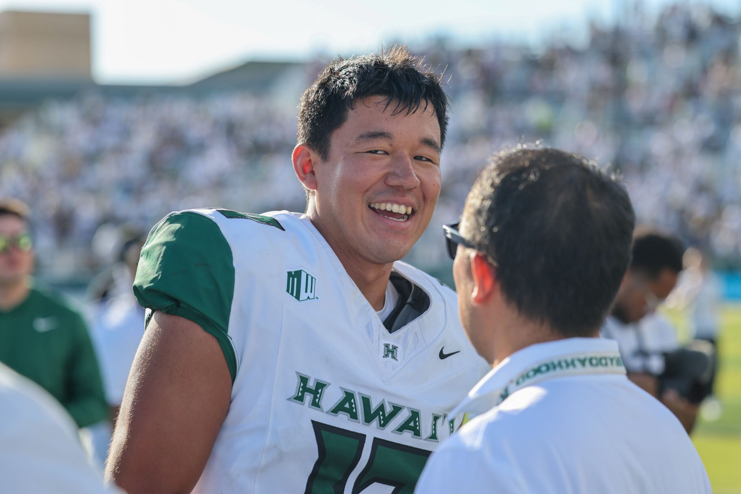 <i>Marco Garcia/Imagn Images/Reuters via CNN Newsource</i><br/>Matsuzawa hopes to make the NFL.