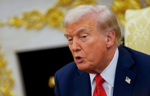President Donald Trump participates in a bilateral meeting with Finland's President Alexander Stubb