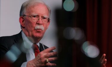 Former National Security Advisor John Bolton speaks at Harvard University in Cambridge