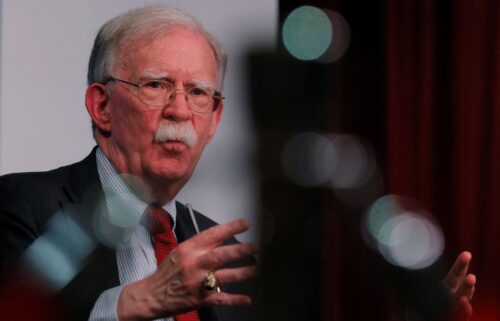 Former National Security Advisor John Bolton speaks at Harvard University in Cambridge