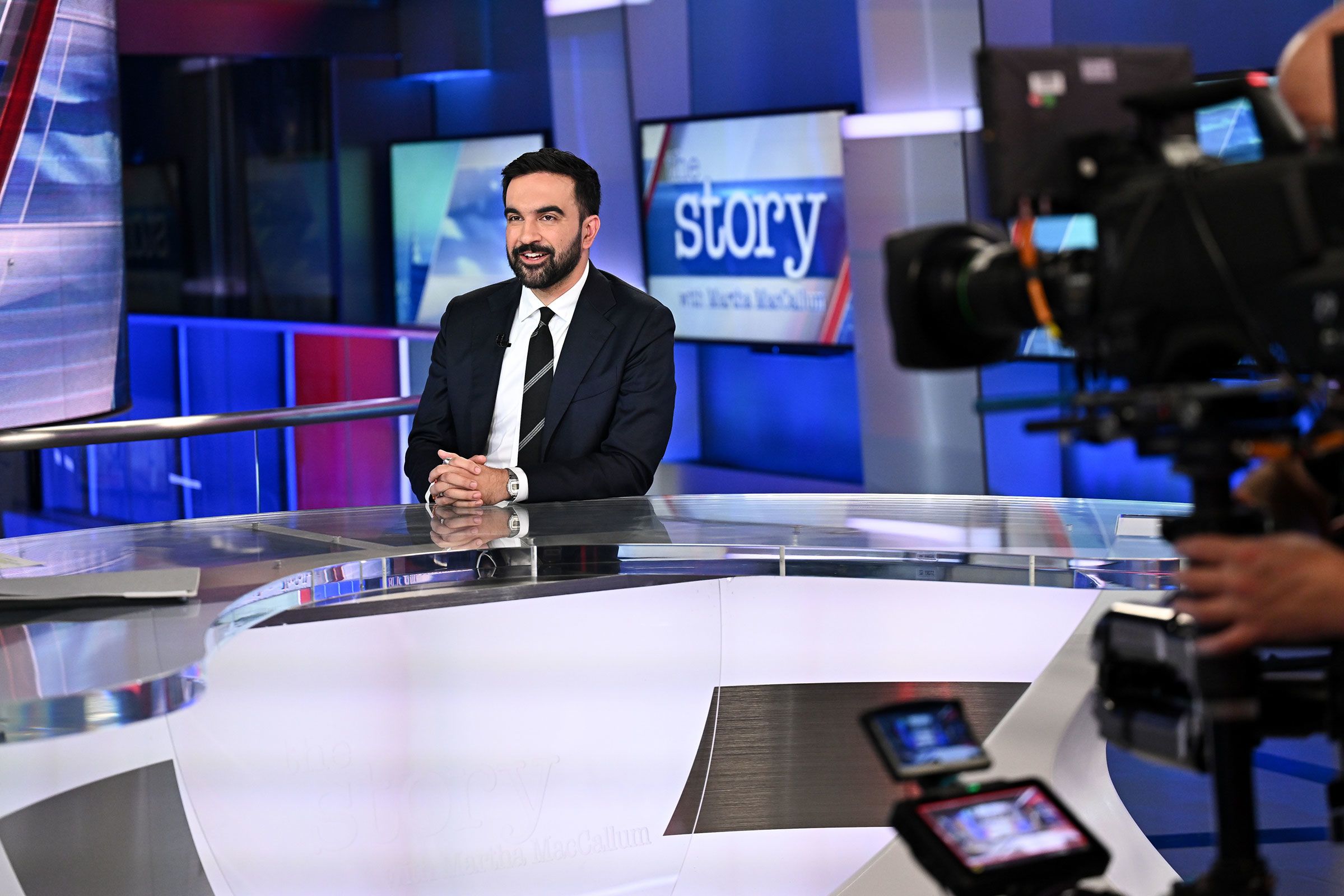 <i>Evan Agostini/Invision/AP via CNN Newsource</i><br/>New York City Democratic mayoral candidate Zohran Mamdani speaks during an interview on "The Story with Martha MacCallum" at Fox News in New York on Wednesday.