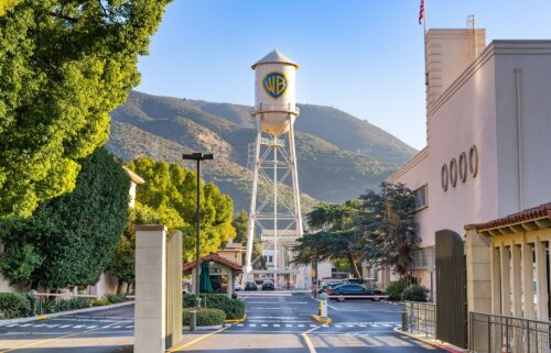 General views of the Warner Brothers studio lot in December 2023 in Burbank