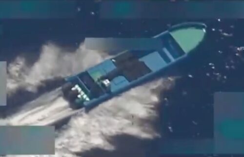 In this screengrab of a video shared by Defense Secretary Pete Hegseth on October 22