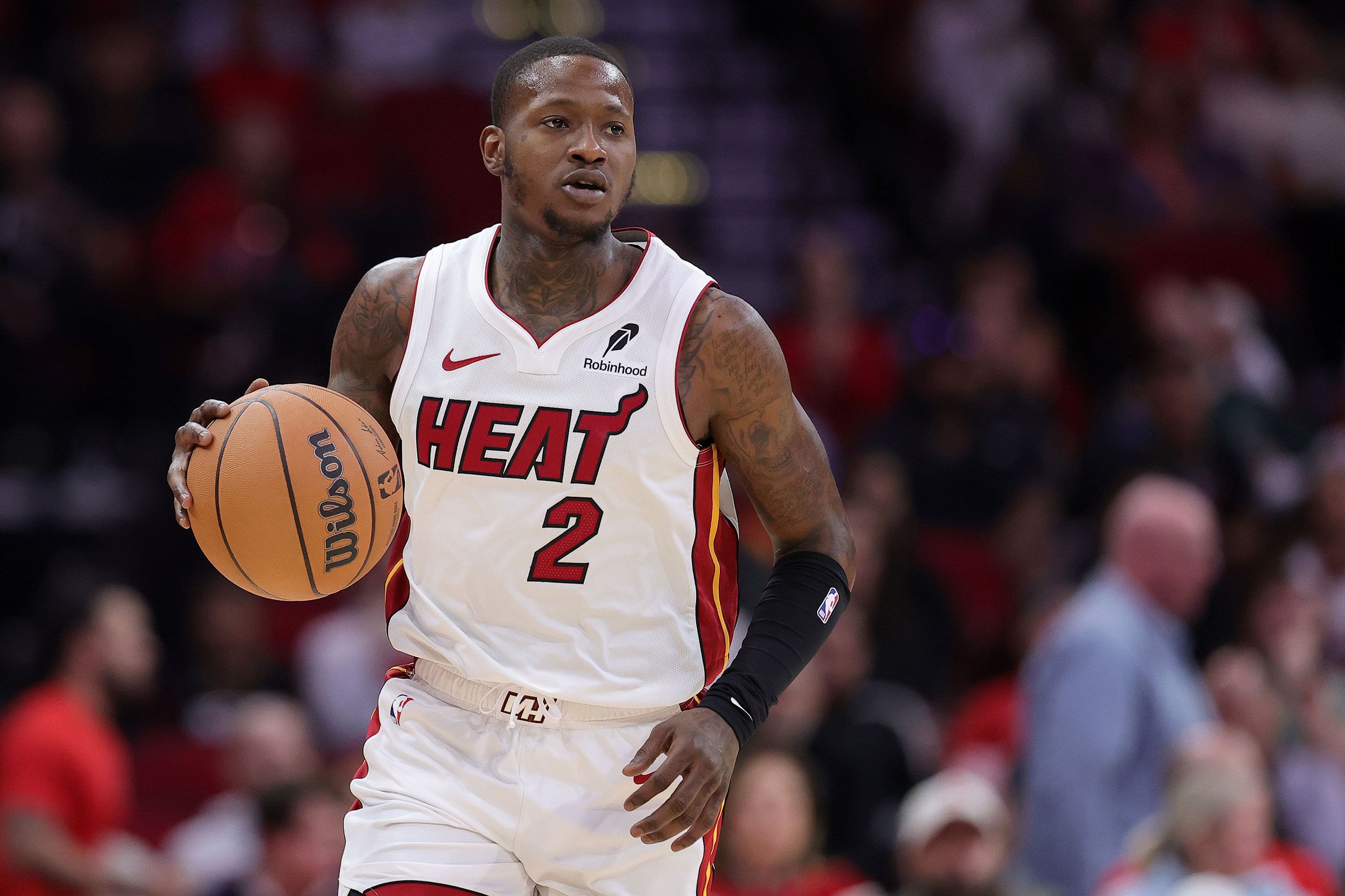 <i>Alex Slitz/Getty Images via CNN Newsource</i><br/>Terry Rozier in action for the Miami Heat during the game against the Houston Rockets at Toyota Center on December 29
