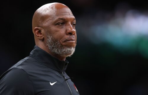 Portland Trail Blazers head coach Chauncey Billups looks on in a game against the Boston Celtics at TD Garden on March 5.