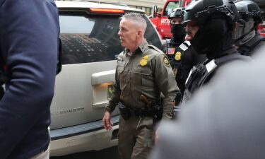Border Patrol commander Gregory Bovino arrives outside federal court in Chicago on Tuesday
