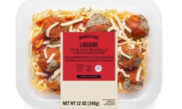 Some packages of Marketside Linguine with Beef Meatballs & Marinara Sauce 12-oz. have been recalled.