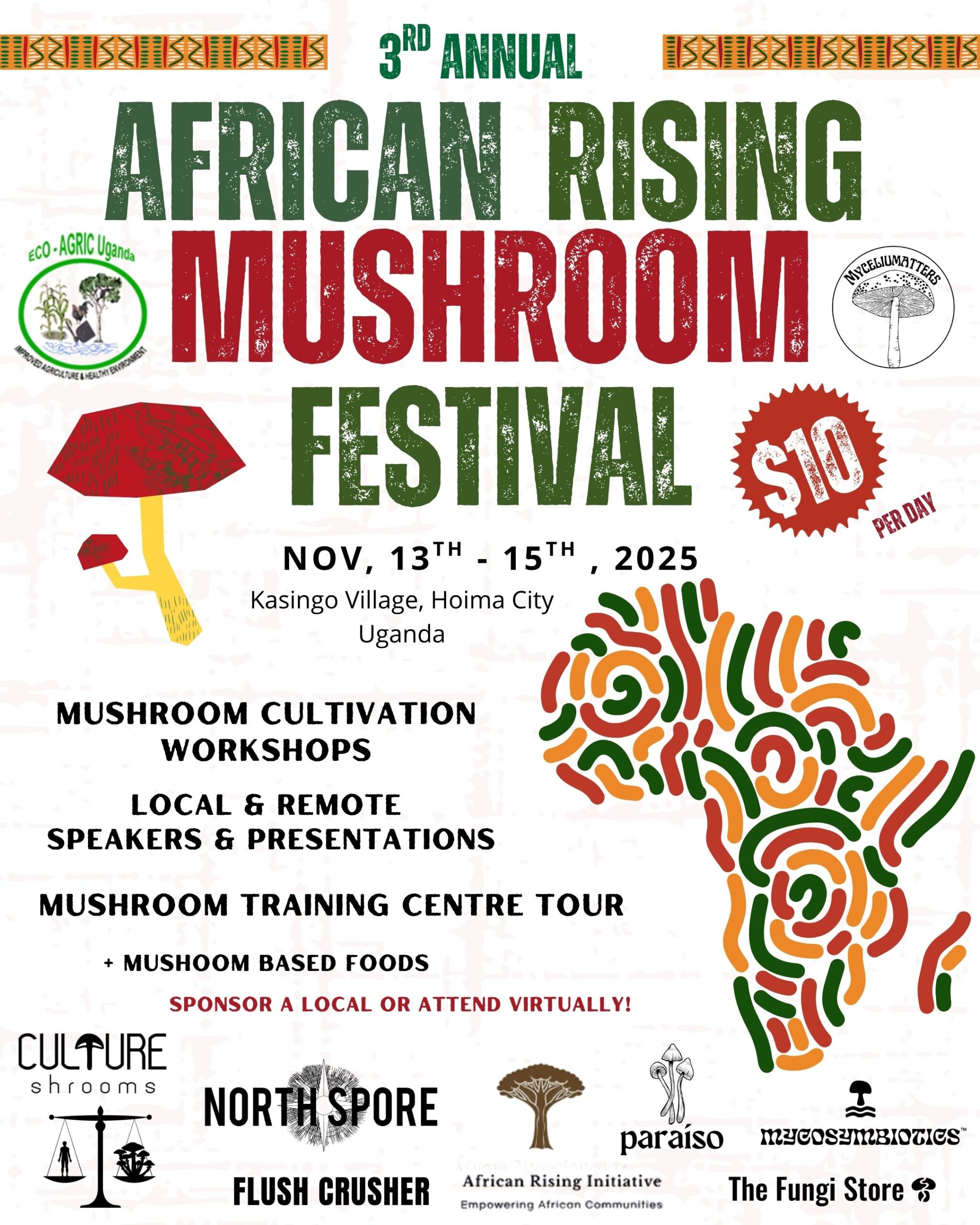 ABC-7 at 4: El Paso’s travel to Uganda to co-host the African Rising Mushroom Festival