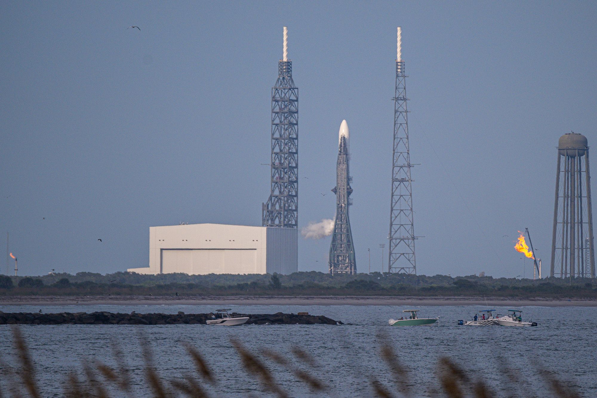 <i>Kim Shiflett/NASA via CNN Newsource</i><br/>Workers inspect and process NASA’s Escapade twin spacecraft at the Astrotech Space Operations Facility near the agency’s Kennedy Space Center in Florida in August 2024.