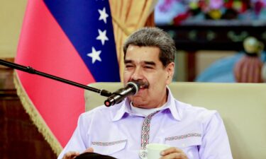 Venezuela's President Nicolas Maduro at Miraflores Palace in Caracas