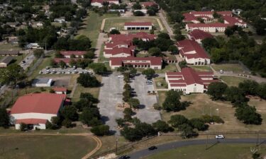 A drone view captures the Federal Prison Camp