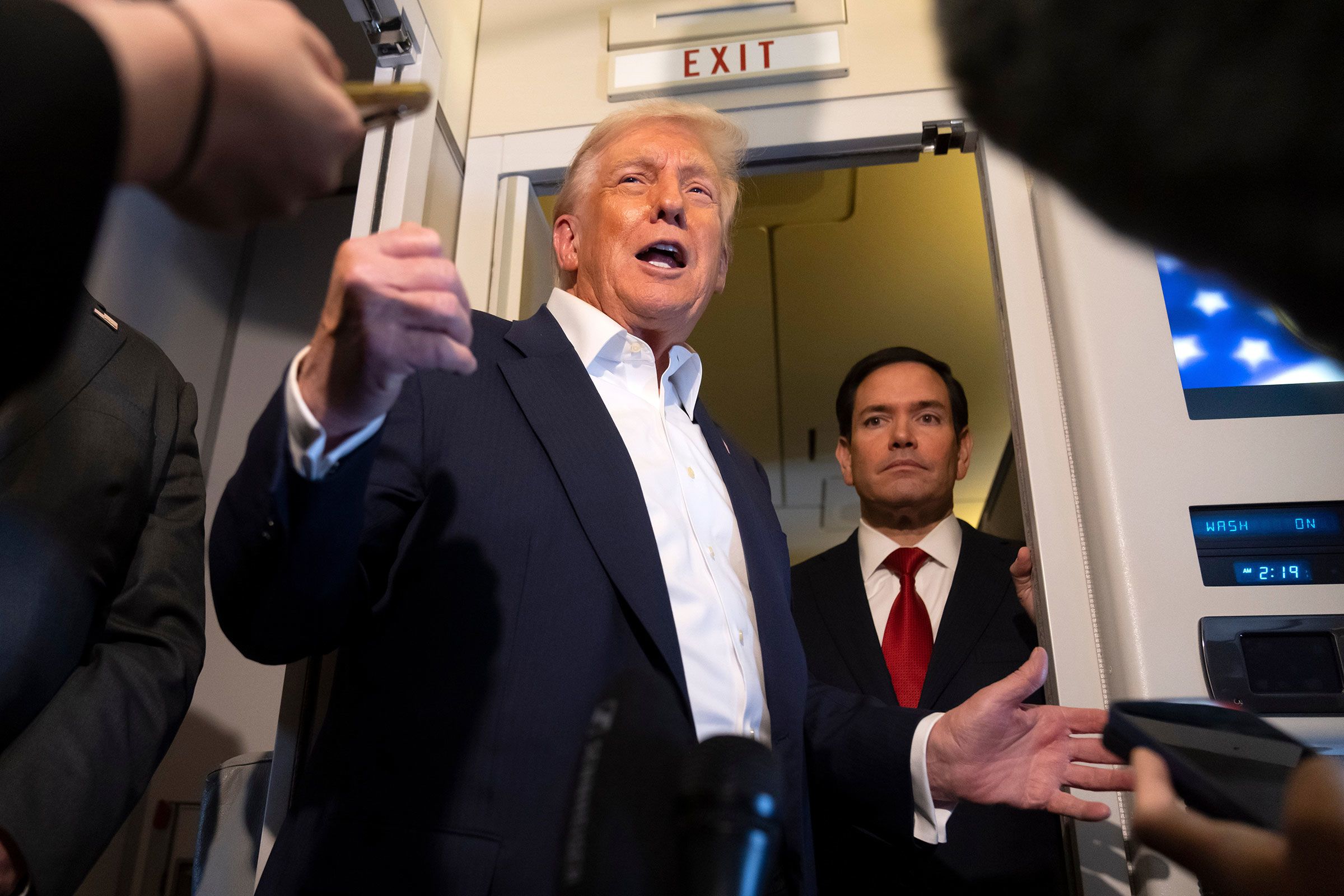 <i>Luisa Gonzalez/Reuters via CNN Newsource</i><br/>Colombian President Gustavo Petro speaks during a protest against US President Donald Trump's recent comments accusing him of drug trafficking and a court ruling that overturned convictions against former President Alvaro Uribe
