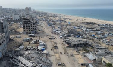 An aerial view of the Gaza Port
