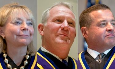 From left: Pennsylvania Supreme Court Justices Christine Donohue