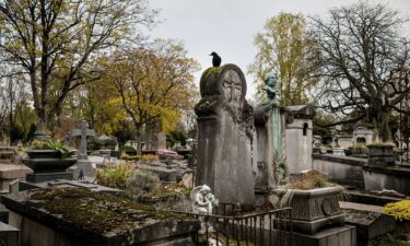 The Doors' frontman Jim Morrison is buried at Père-Lachaise cemetery.
