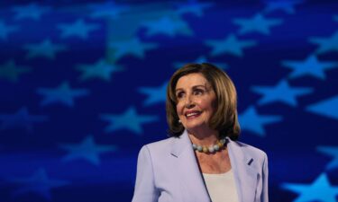 Rep. Nancy Pelosi akes the stage at the Democratic National Convention in Chicago
