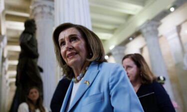 Former House Speaker Nancy Pelosi is seen here at the US Capitol in September 2024.