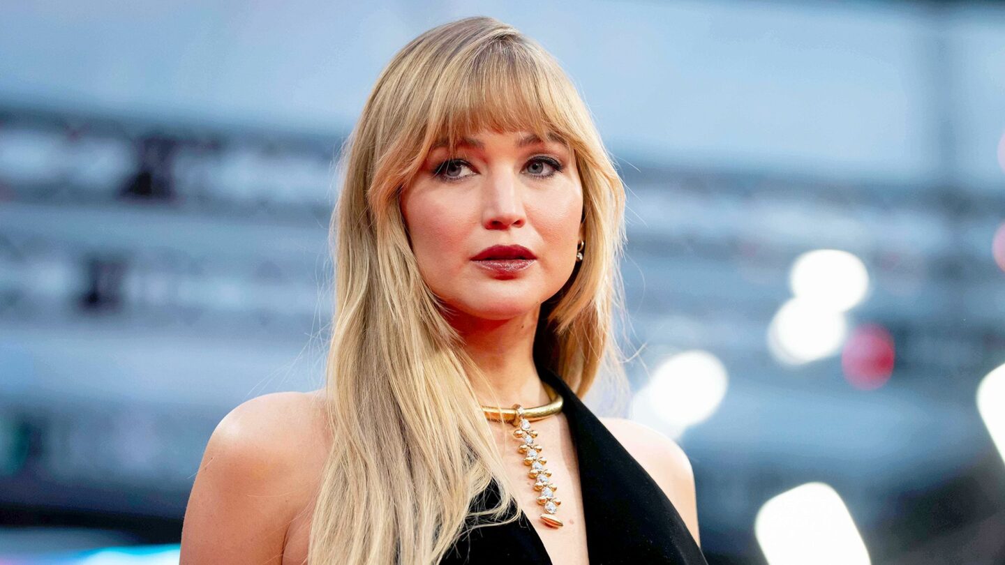 <i>Scott A Garfitt/Invision/AP via CNN Newsource</i><br/>Jennifer Lawrence at the premiere of "Die My Love" during the London Film Festival on October 17.