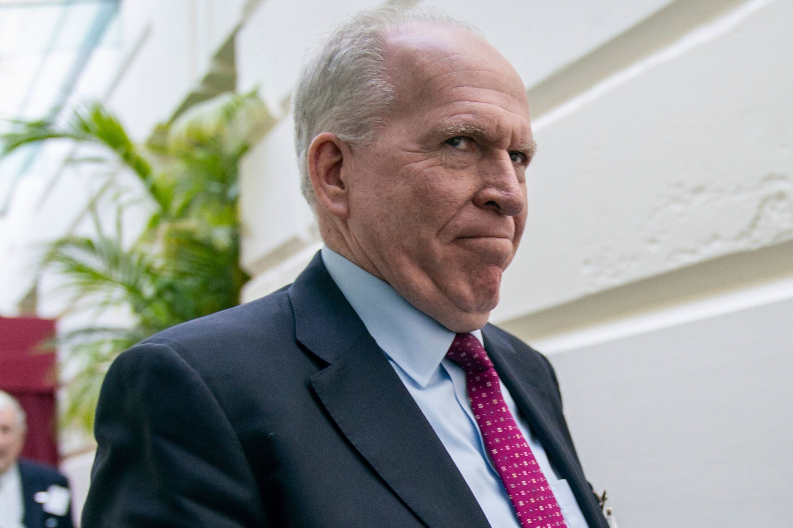 <i>J. Scott Applewhite/AP via CNN Newsource</i><br/>Former CIA Director John Brennan arrives for a meeting at the Capitol in Washington