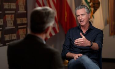 California Gov. Gavin Newsom speaks to CNN's Jake Tapper in an interview on November 8.