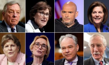 From top left: Democratic Sens. Dick Durbin