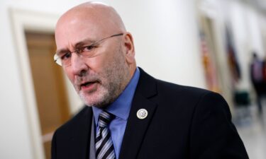 Rep. Clay Higgins speaks to reporters about the Epstein files during a recess in a congressional hearing in July.