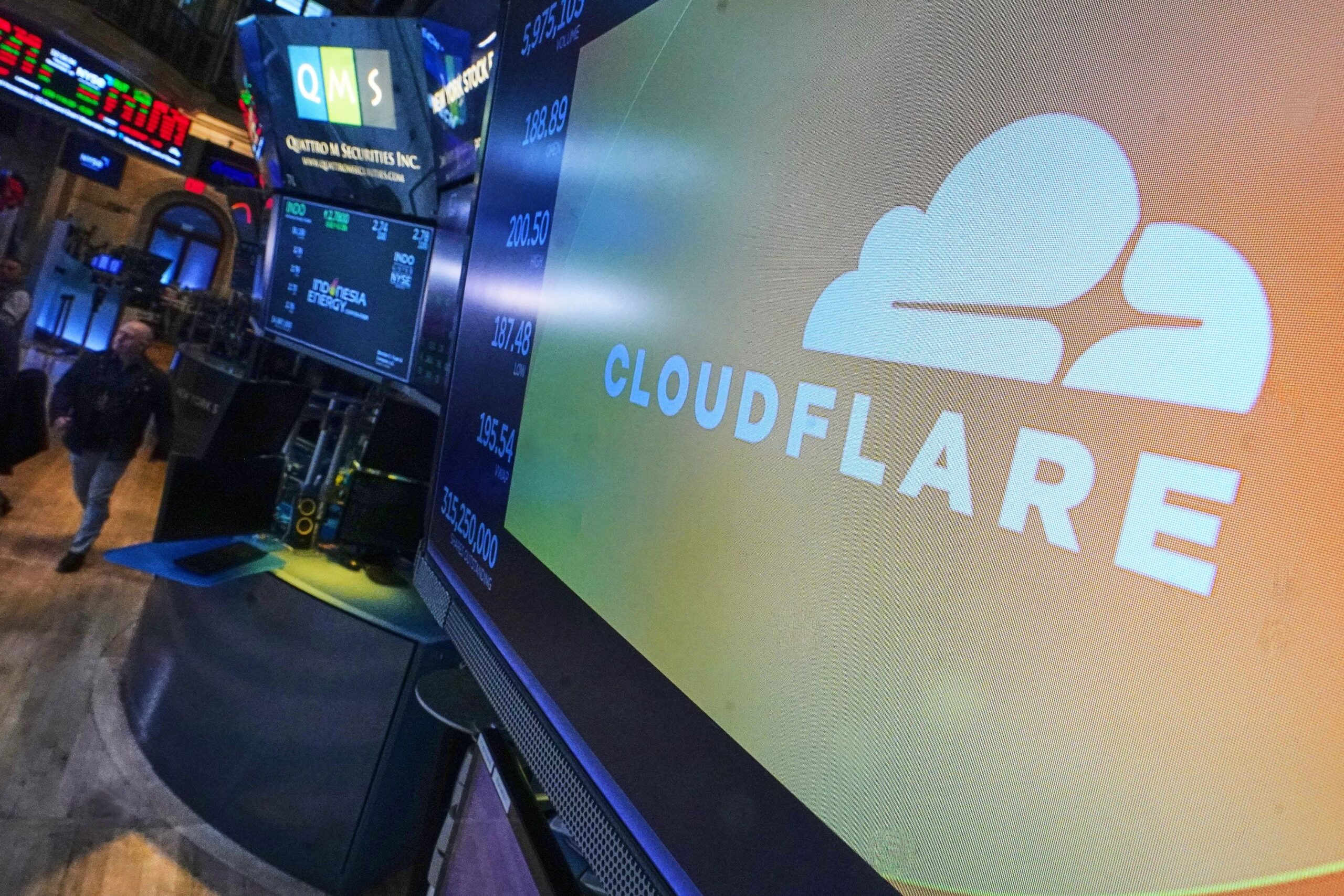 <i>Richard Drew/AP via CNN Newsource</i><br/>Web infrastructure provider Cloudflare experienced a disruption on Tuesday