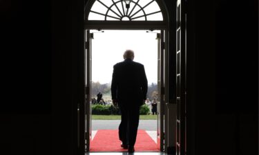 President Donald Trump at the White House on Tuesday