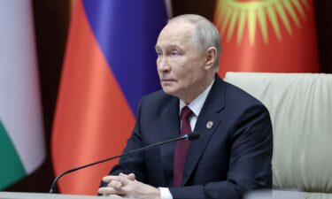 Russian President Vladimir Putin attends the Collective Security Treaty Organization (CSTO) summit in Bishkek