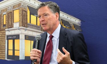 Former FBI Director James Comey speaks at an event at the Barnes & Noble Upper West Side in New York