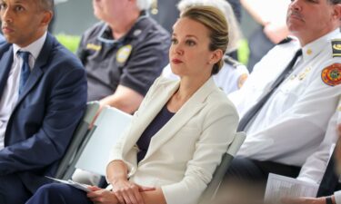 New Orleans Police Superintendent Anne Kirkpatrick pauses during an interview in May.
