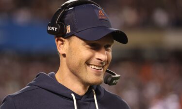 Bears quarterback Caleb Williams tries to shake off Pittsburgh's TJ Watt during a game last month.