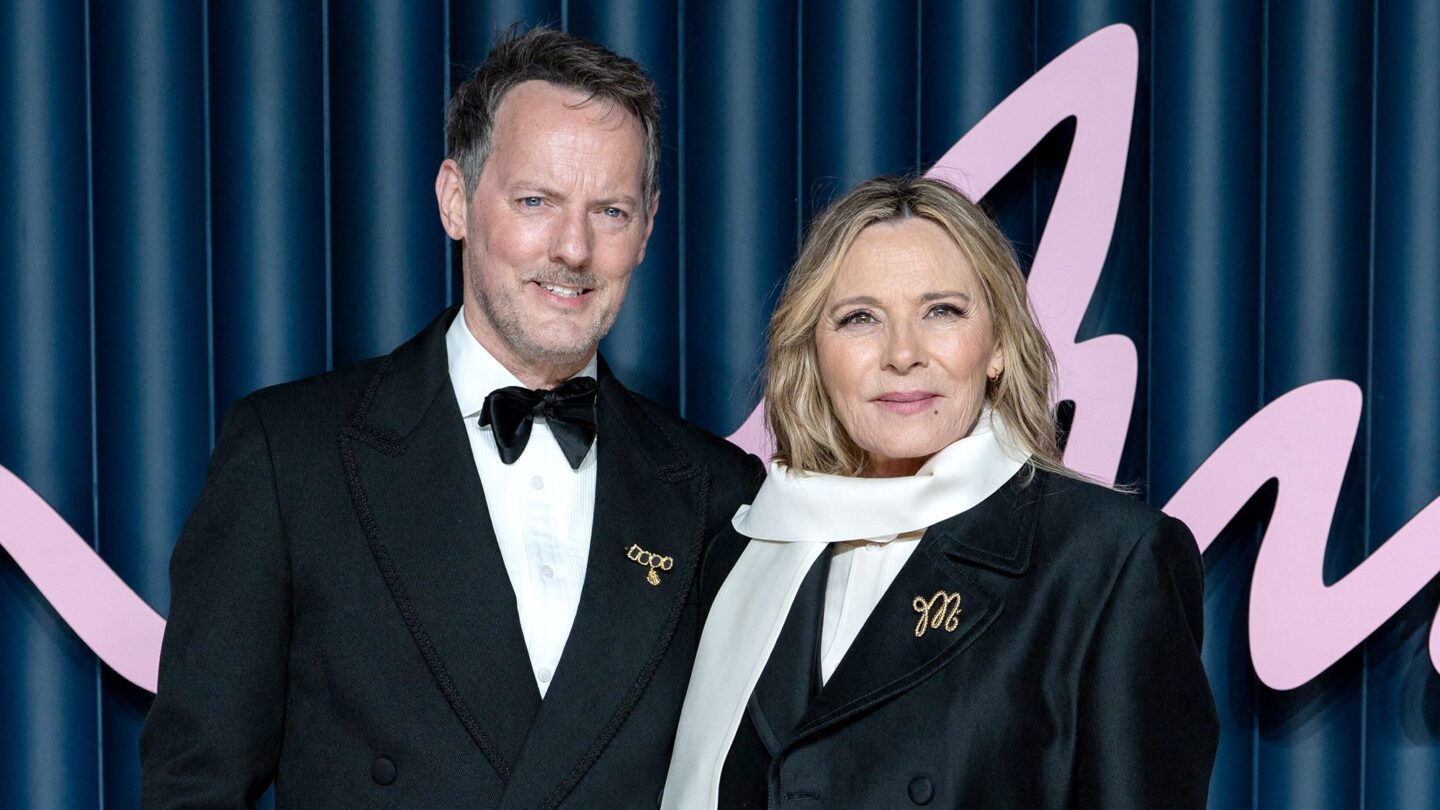 <i>LounisPhotography/ABACA/Shutterstock via CNN Newsource</i><br/>Russell Thomas and Kim Cattrall at the Fashion Awards 2025