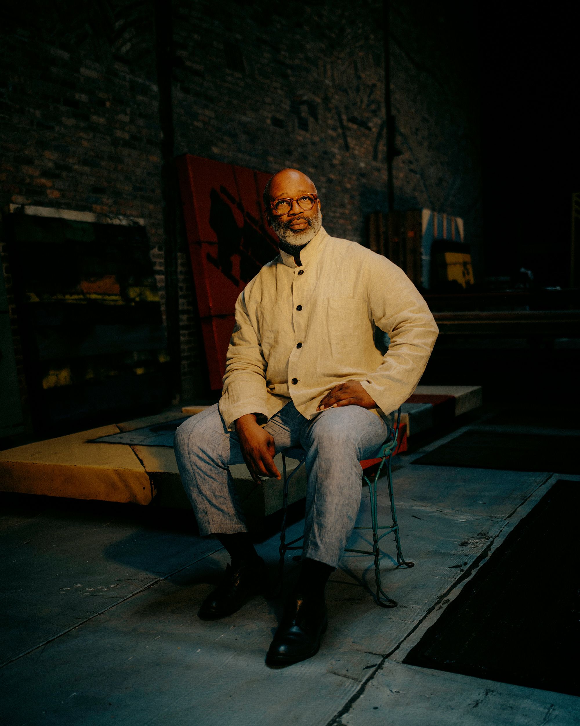 <i>Courtesy Theaster Gates Studio via CNN Newsource</i><br/>Tar paper-based studies for Gates’ installation