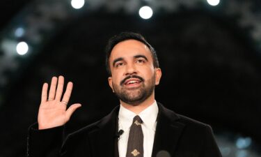 New York Mayor Zohran Mamdani speaks after taking the oath of office inside the the Old City Hall subway station